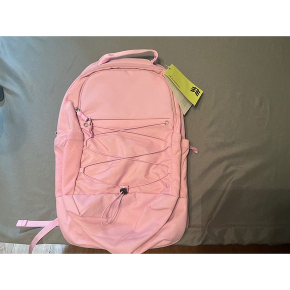 all in motion Handbags - All in Motion Pink Active Bungee Backpack School Gym Hiking Bag NWT
